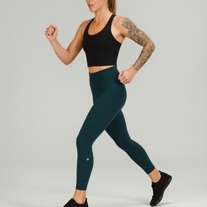 Lululemon Run The Day 7/8 Tight 25" sz 8 Submarine Black